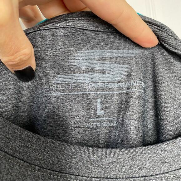 SKECHERS Mens Long Sleeve Performance Pullover Athletic Workout Shirt Size Large - Picture 5 of 6